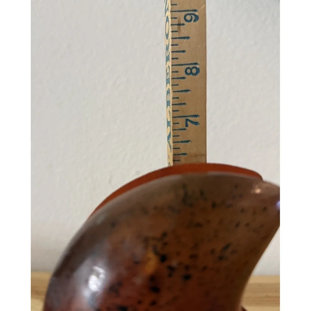 Vintage Guatemalan Wood-Carved Painted Mango‎ Napkin Holder Tropical Resort